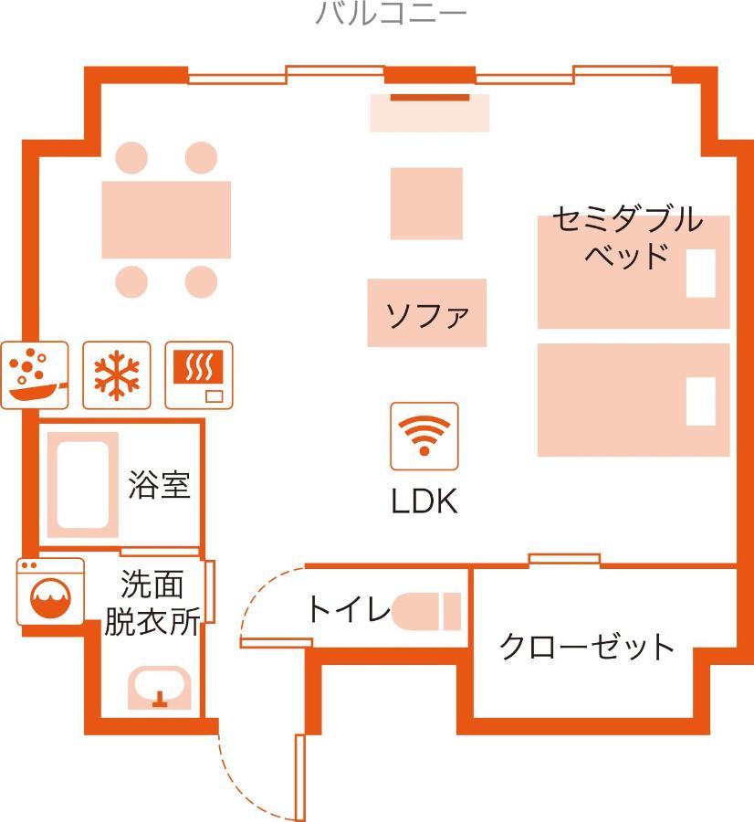 Apartment Hotel Ecott Kagoshima Eksteriør billede